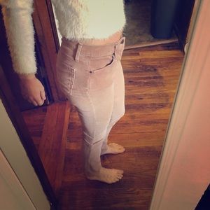 Ag skinny prima corduroy pant light pink
